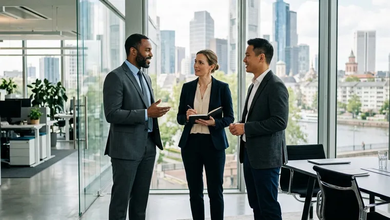 Vortexi-Team im Büro in Frankfurt am Main